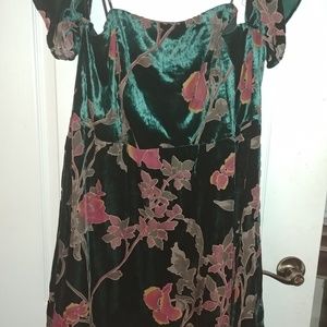 Velvet Green Dress (Never Worn)